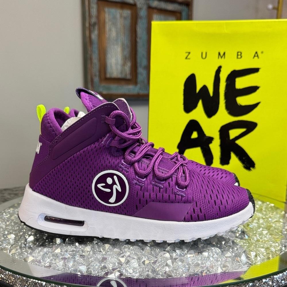 Zumba Fitness Air funk Purple High-Top Sneakers NEW 5
